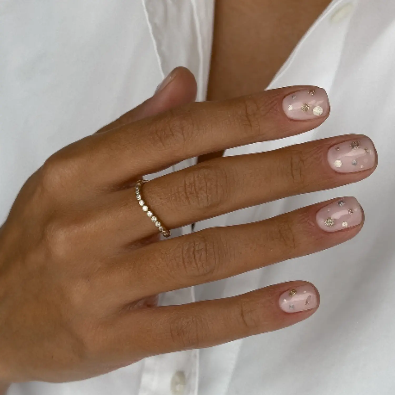 Gold Diamond Style Wave Ring - Image 9