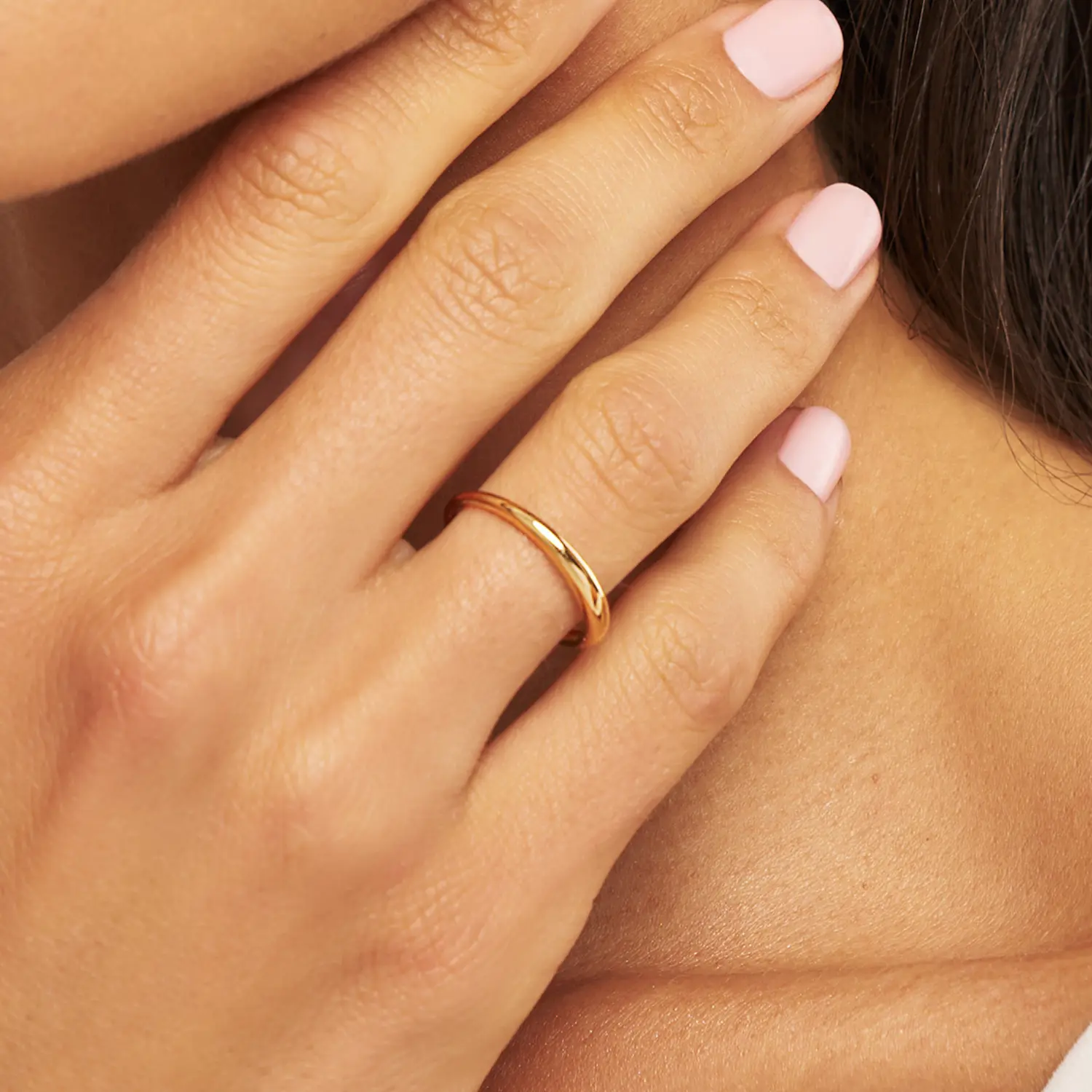 Gold Mini Dome Ring - Image 2