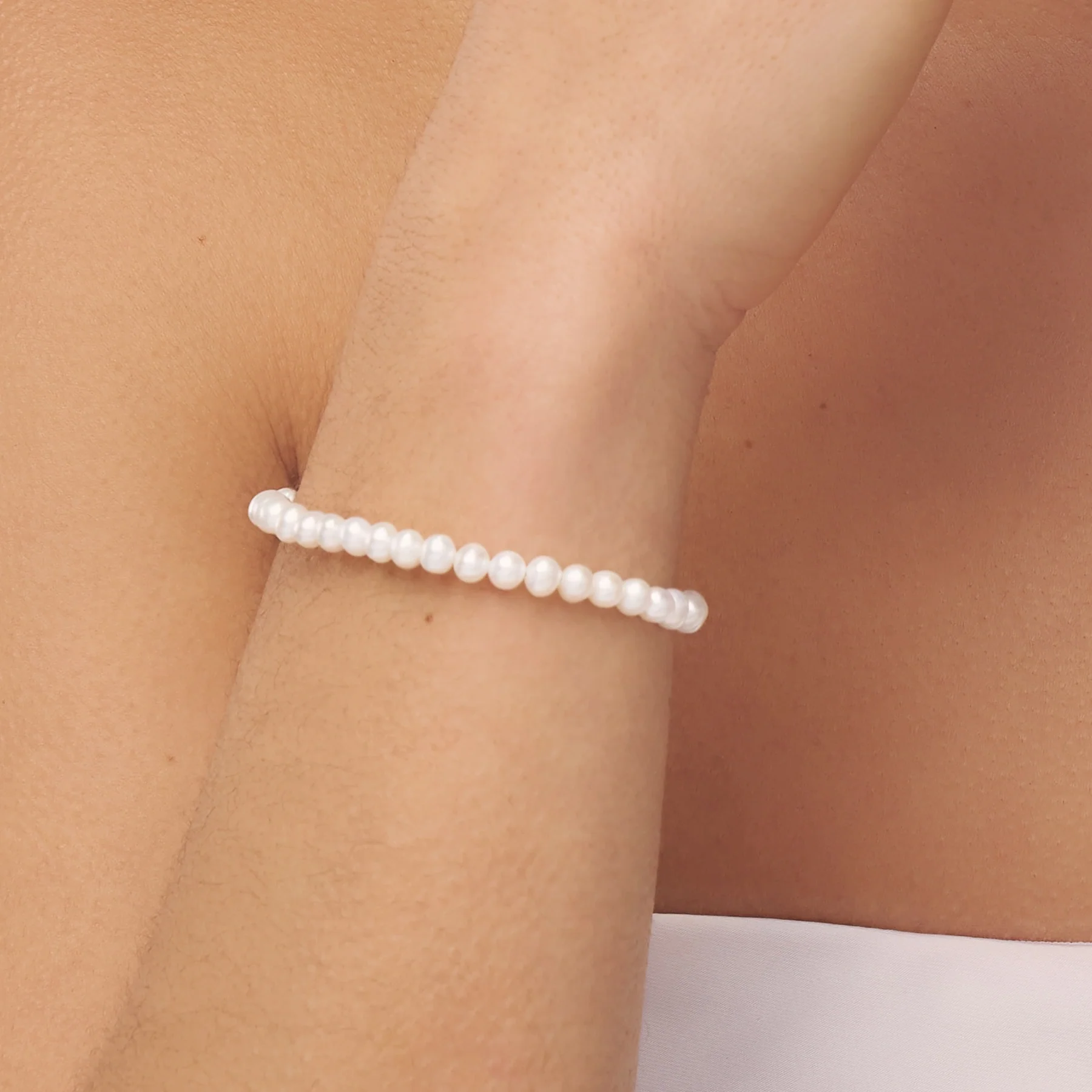 Gold Pearl Bracelet - Image 2