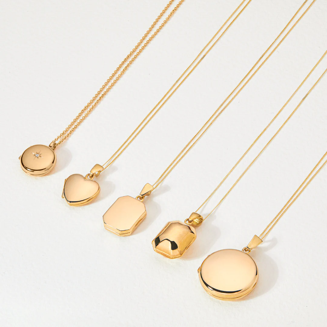 Solid Gold Small Heart Locket Necklace - Image 4