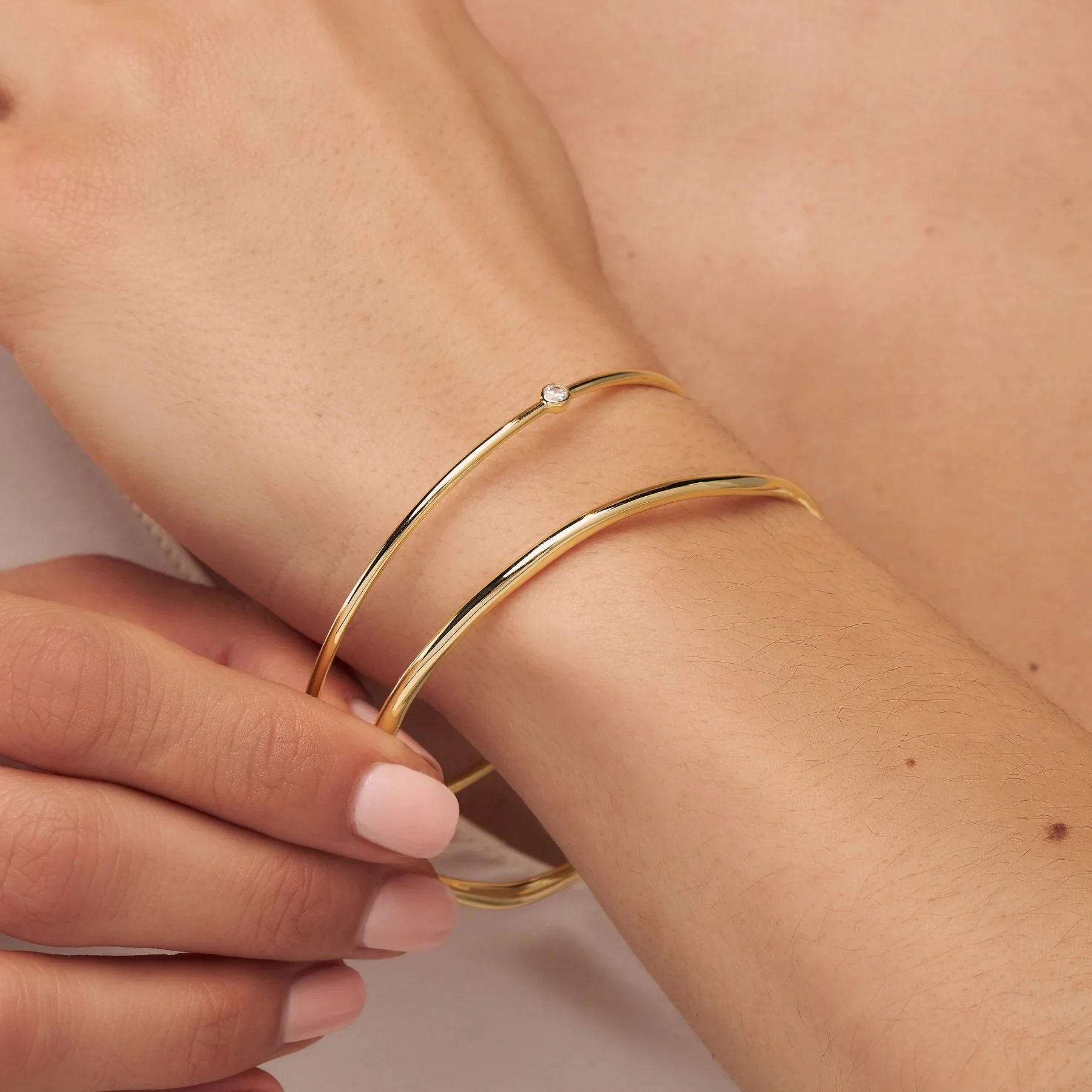 Gold Wave Bangle - Image 2