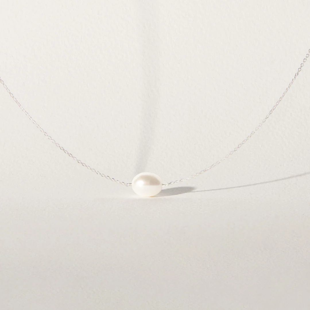 Silver Large Baroque Pearl Choker - Image 3