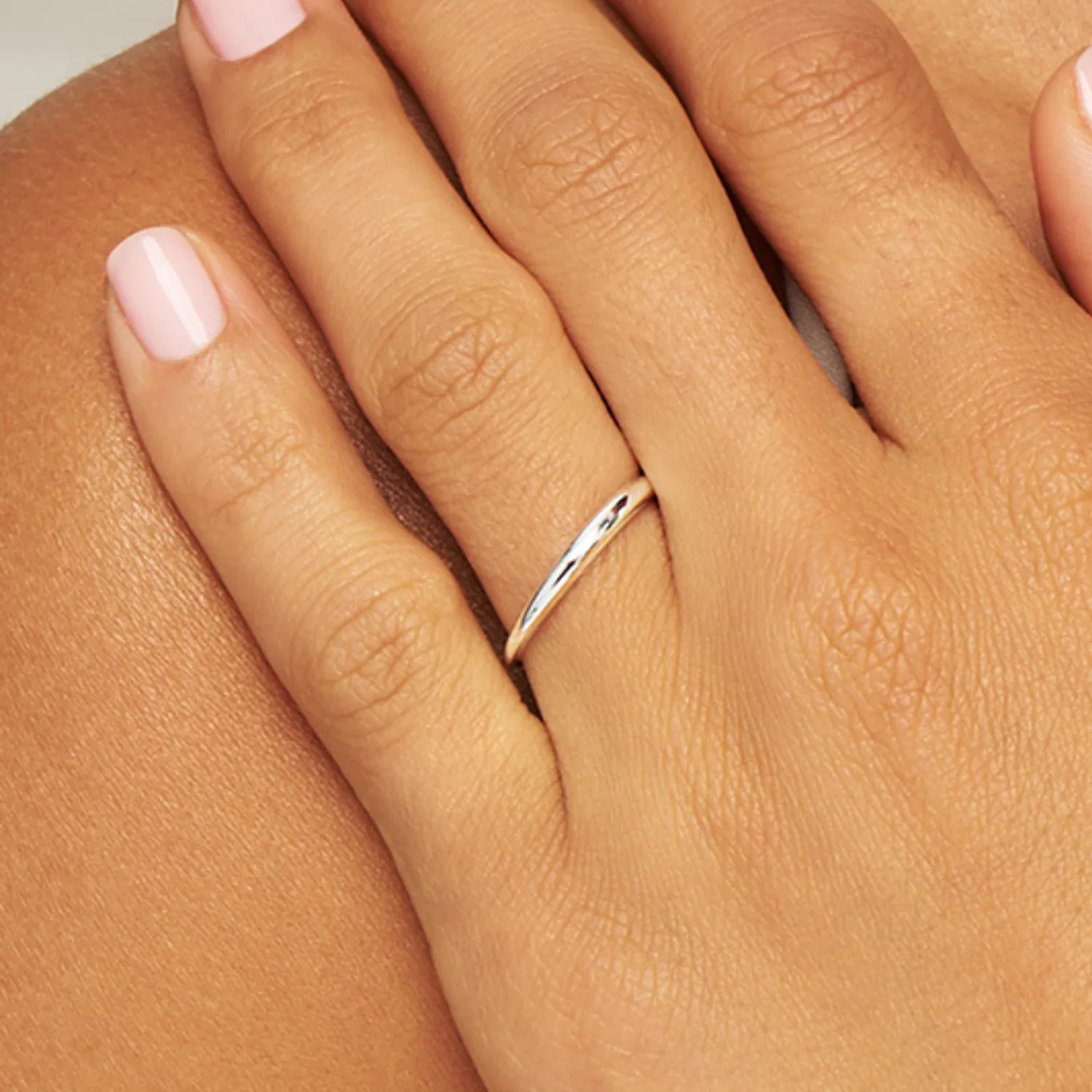 Silver Mini Dome Ring - Image 2