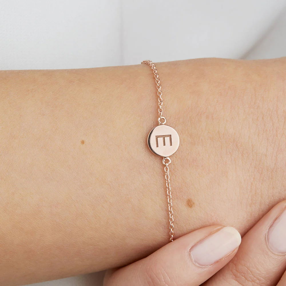 Silver Personalised Disc Bracelet - Image 4