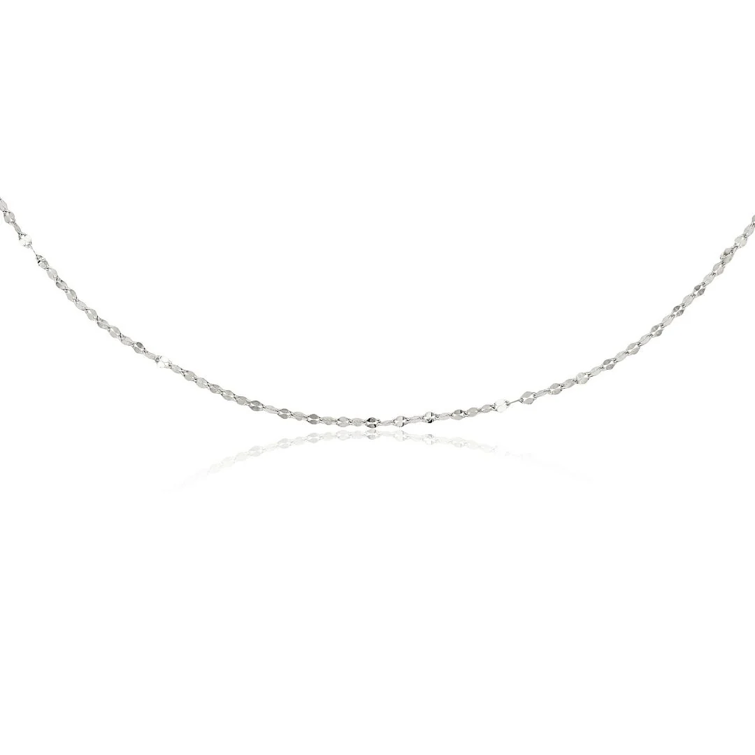 Silver Sparkle Chain Necklace
