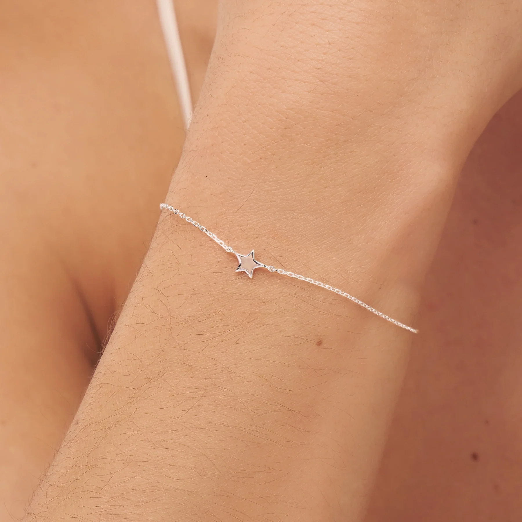 Silver Tiny Star Bracelet - Image 2