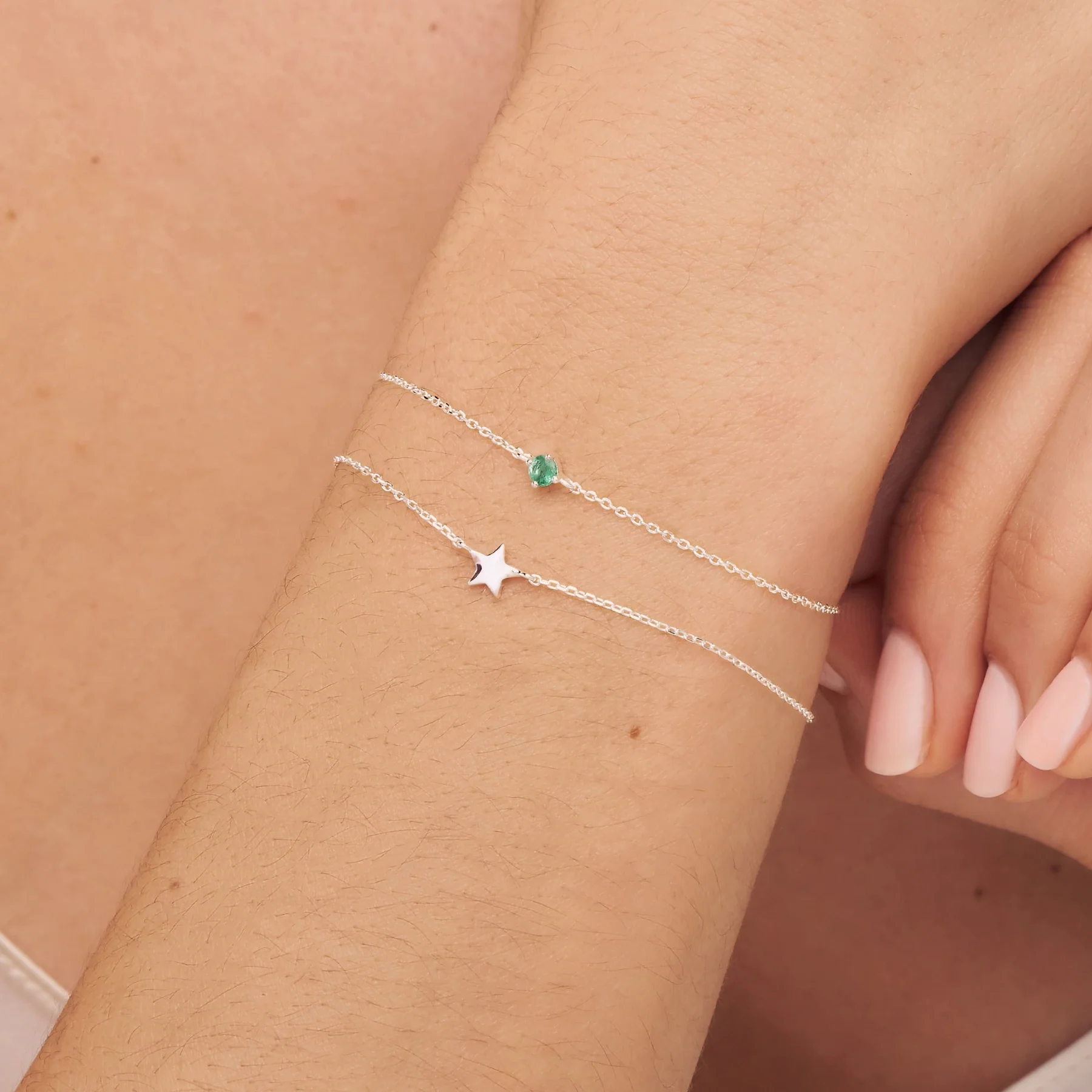 Silver Tiny Star Bracelet - Image 3