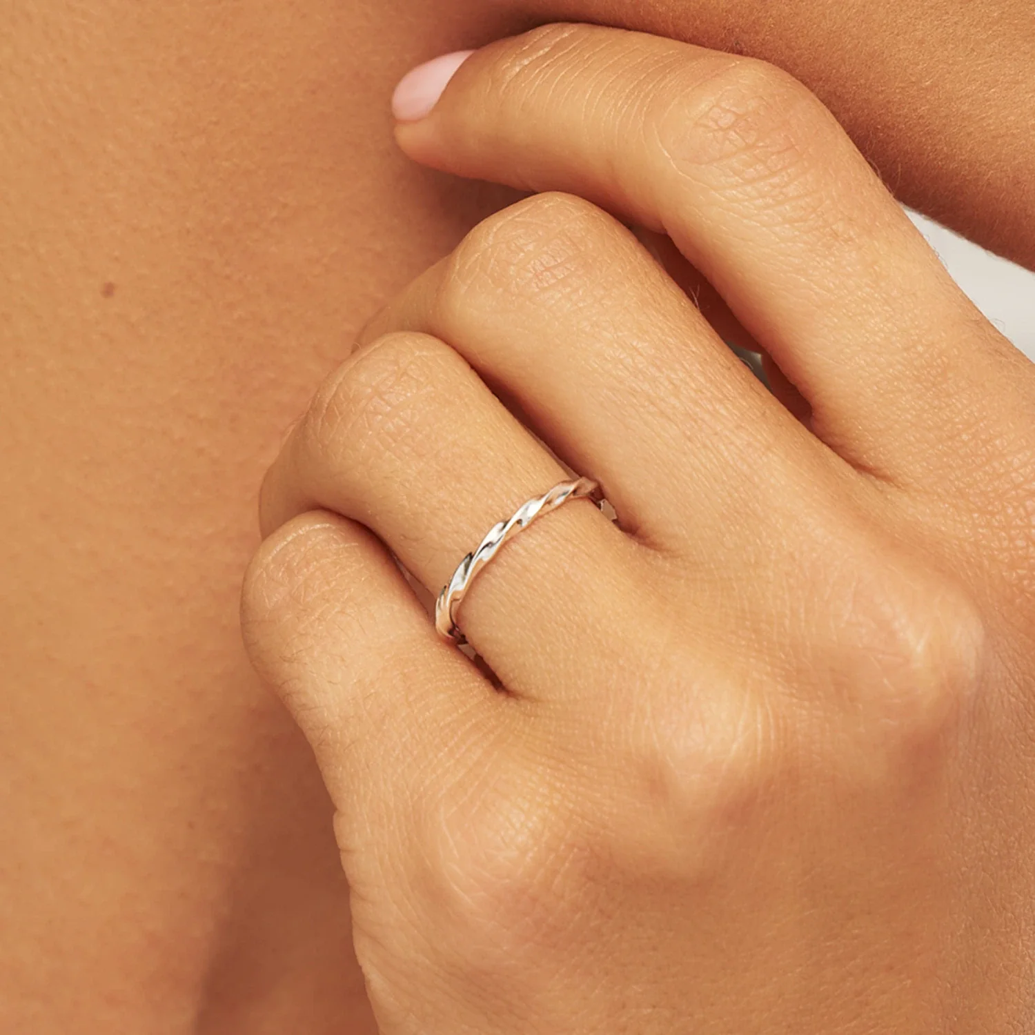 Silver Twist Ring - Image 2