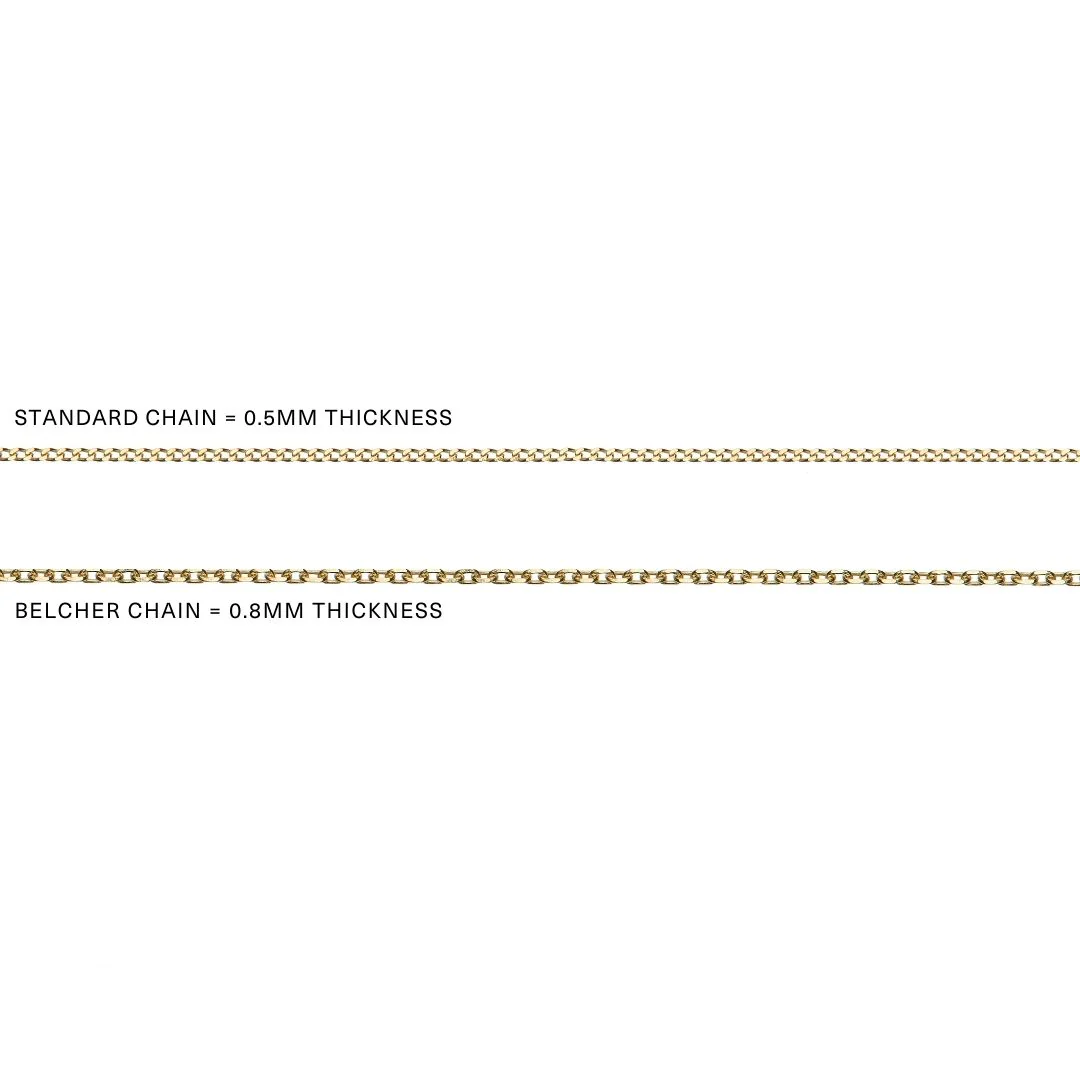 Solid Gold Initial Letter Necklace - Image 9