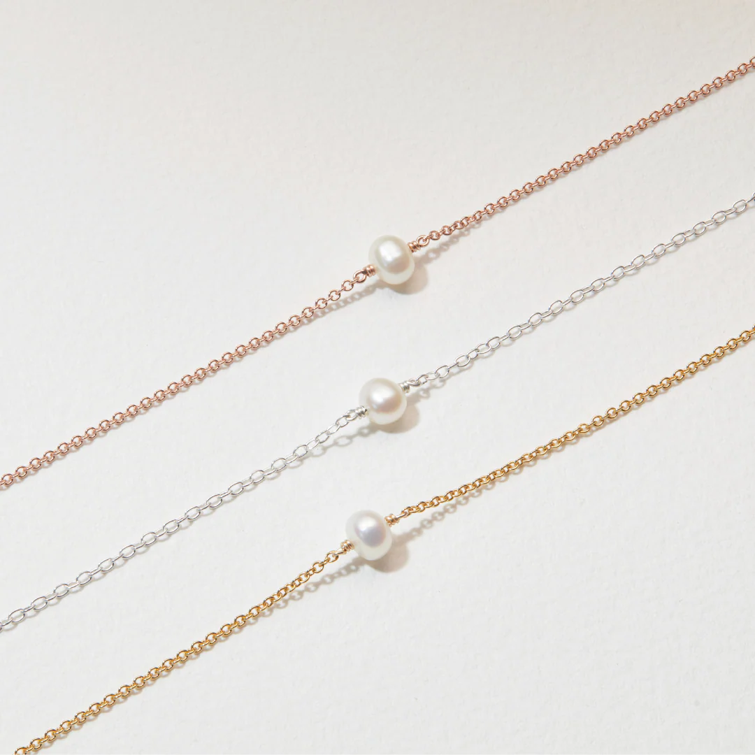 Silver Single Pearl Choker - Image 8